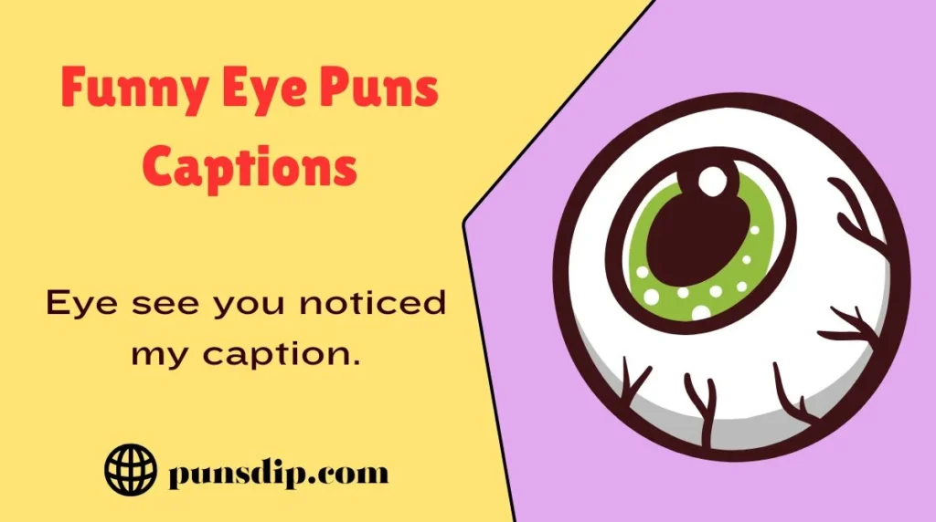 Funny Eye Puns Captions