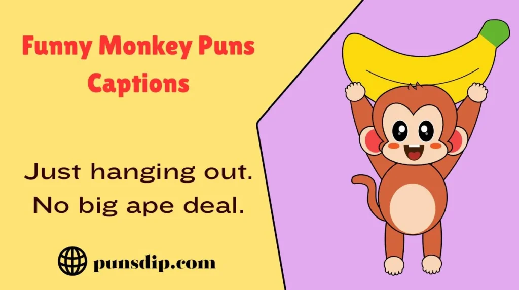 Funny Monkey Puns Captions