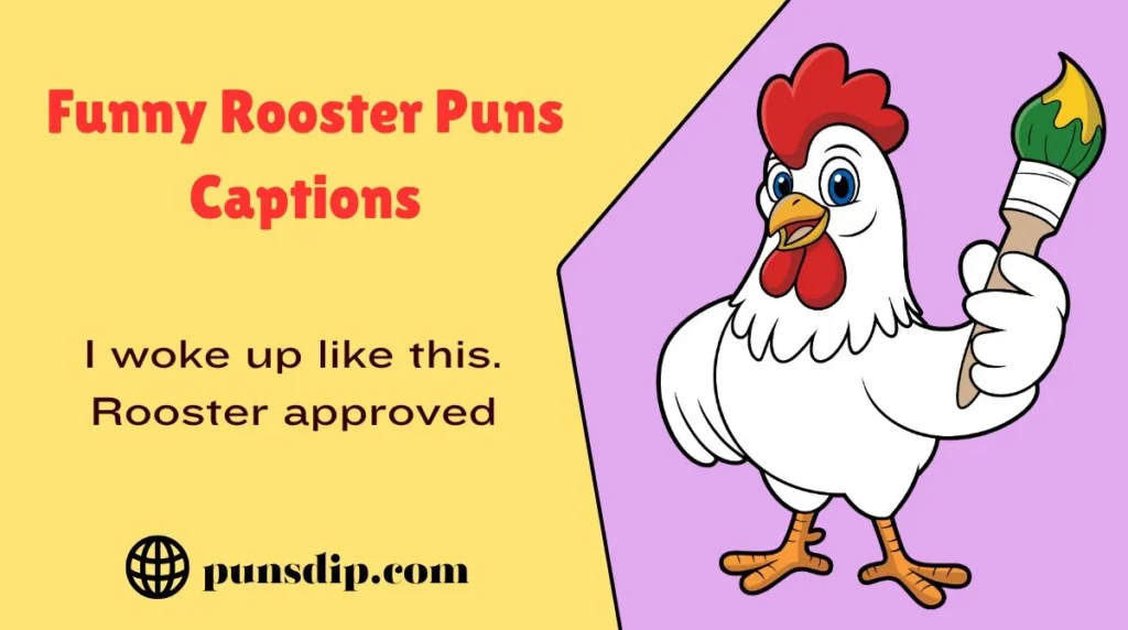 Funny Rooster Puns Captions