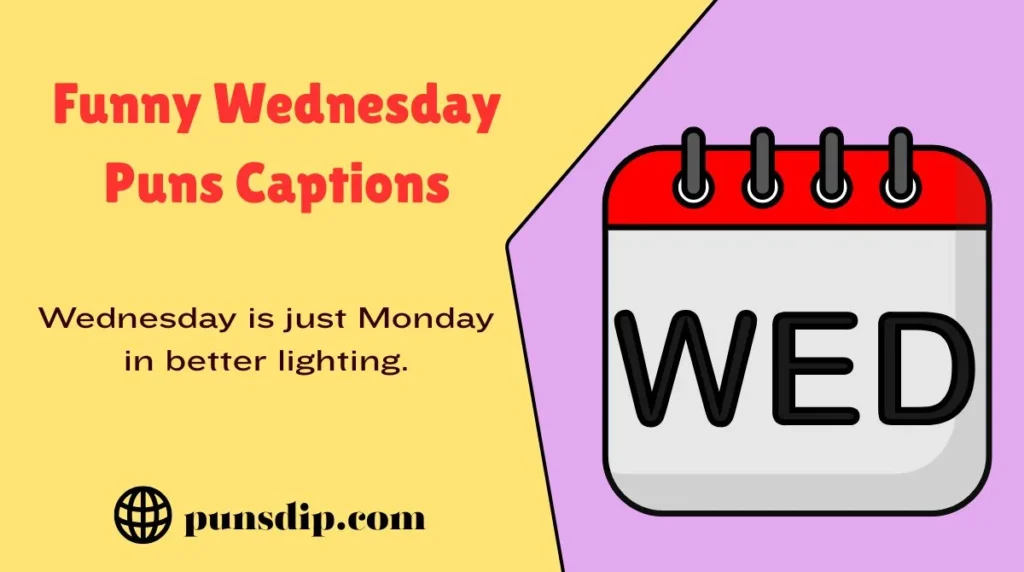Funny Wednesday Puns Captions