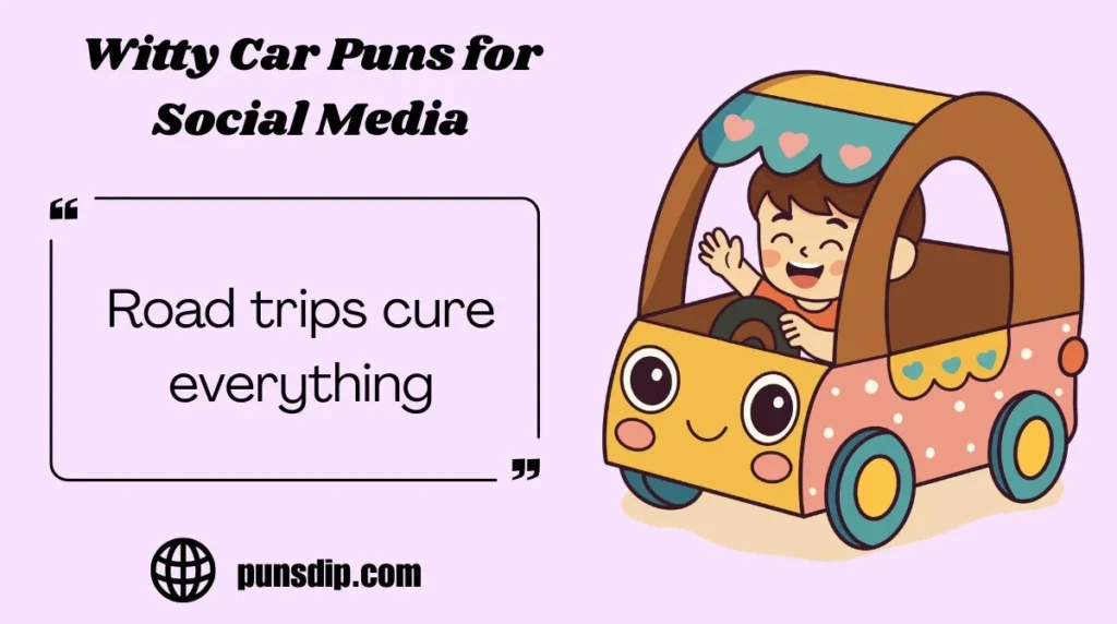 Witty Car Puns for Social Media