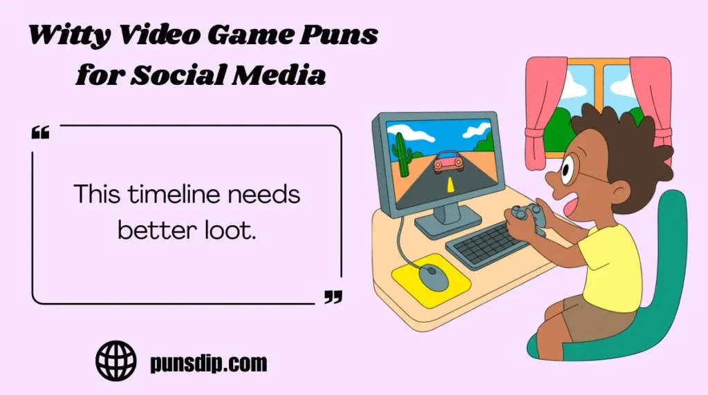 Witty Video Game Puns for Social Media