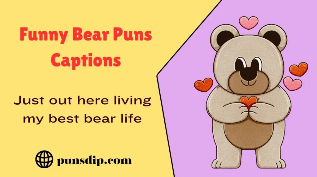 Funny Bear Puns Captions