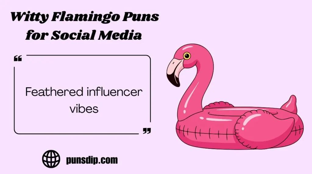 Witty Flamingo Puns for Social Media