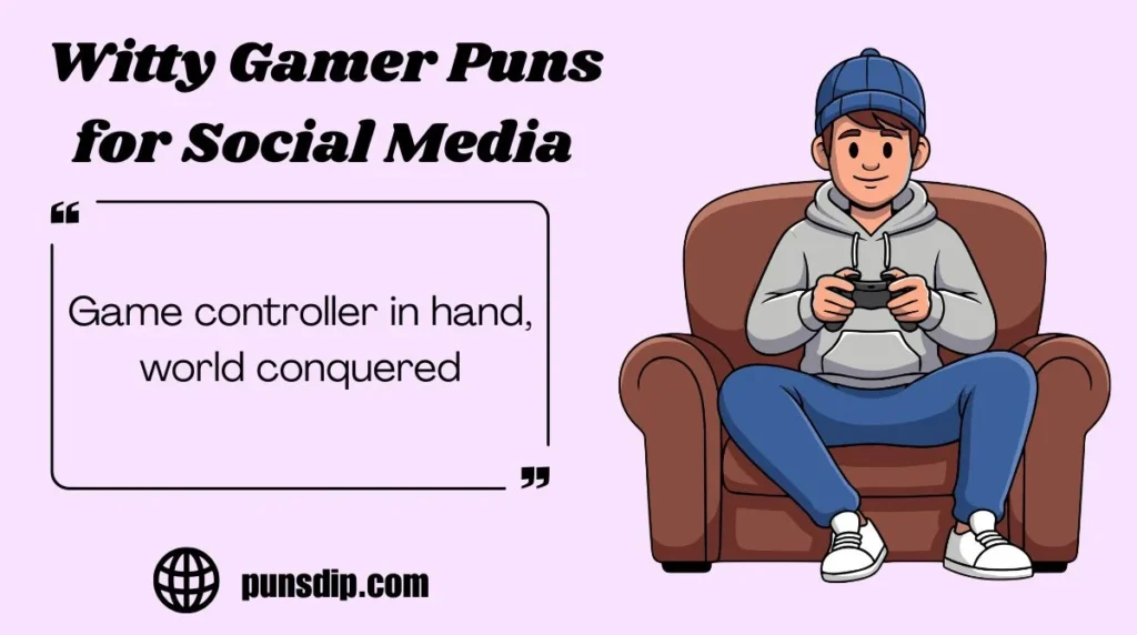 Witty Gamer Puns for Social Media