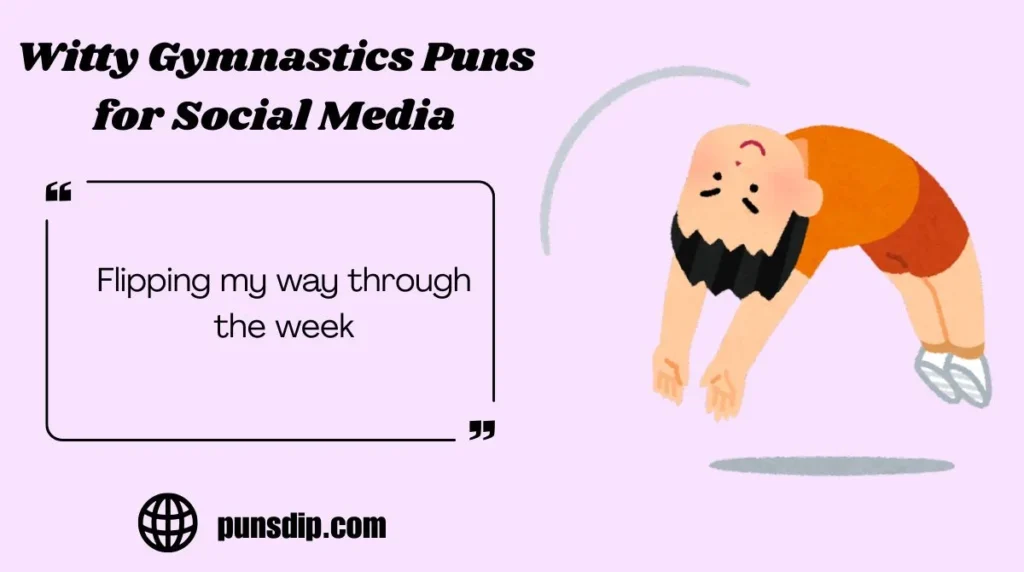Witty Gymnastics Puns for Social Media