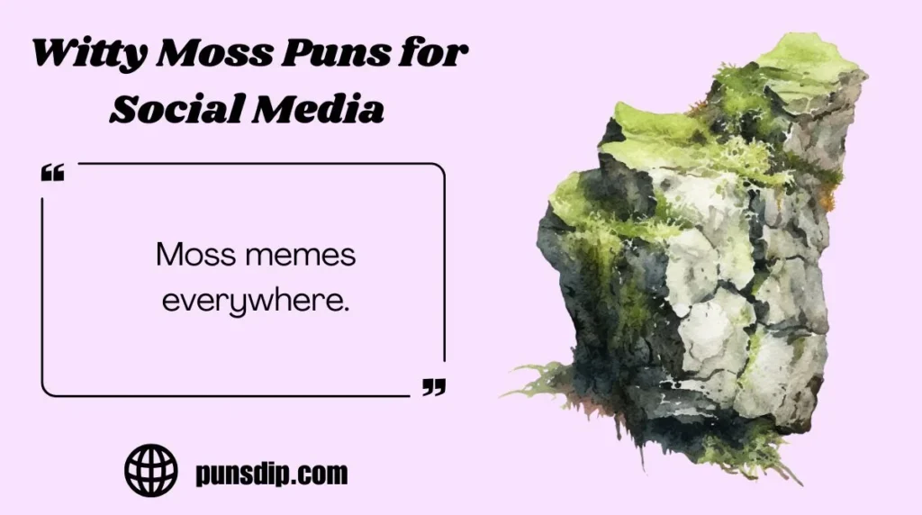 Witty Moss Puns for Social Media